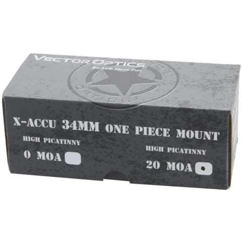 Моноблок Vector Optics 34 мм високий 20MOA