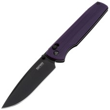 Нож SRM Terrier 258L-GN, D2, G10, черно-фиолетовый