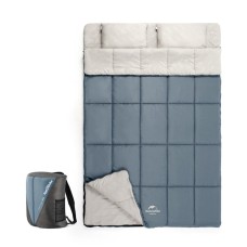 Спальний мішок двомісний Naturehike NH21MSD05, блакитний