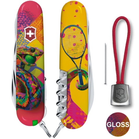 Ніж Victorinox Huntsman Zodiac 91мм,15функ ,Змія-тенісист