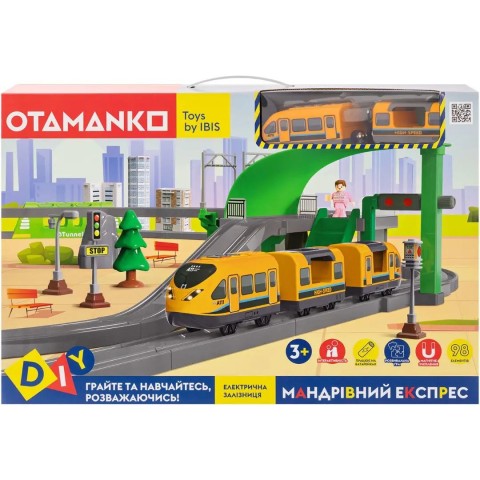 Игровой набор OTAMANKO Странствующий Экспресс 98 деталей Оранжевый