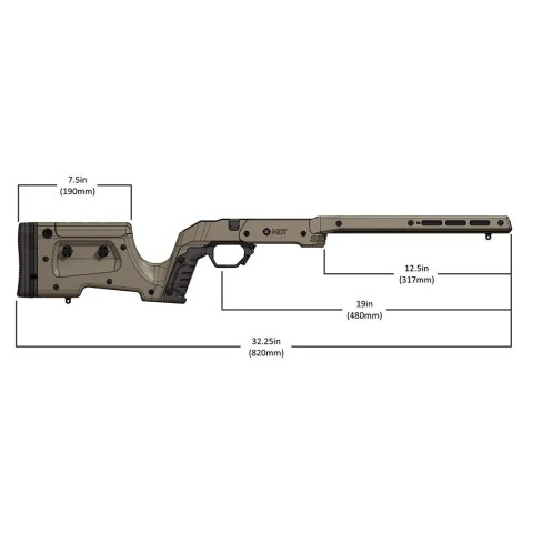 Ложа MDT XRS для HOWA 1500 SA Black