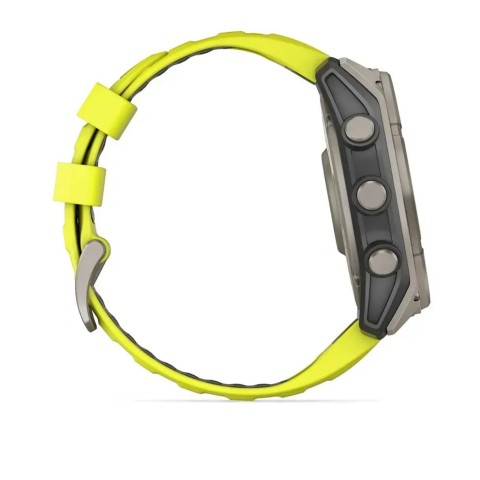 Смарт-часы Garmin fenix 8 (51 мм) Sapphire Solar титан ярко-желтый/графитовый