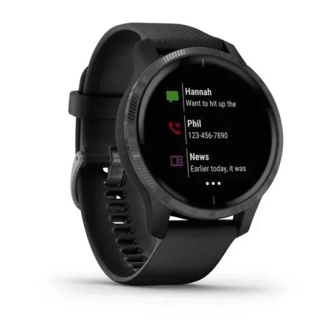 Смарт-часы Garmin Venu черные с серым безелем