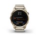 Смарт-часы Garmin fenix 7S Sapphire Solar кремово-золотистые титановые с нейлоновым ремешком кремового цвета