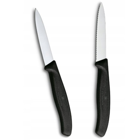Набір ножів для чищення овочів Victorinox Swiss Classic 2 ножа чорн 6.7693.2