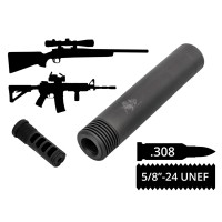 Глушник 2в1 з дтк AFTactical S44AM24 M242 калібр .308 різьба 5/8