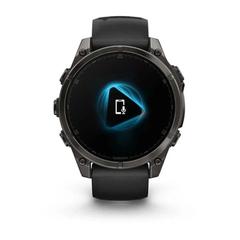 Смарт-годинник Garmin fenix 8 AMOLED (47 мм) Sapphire карбоново-сірий DLC титан чорний/гравійно-сірий