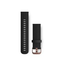 Швидкозмінні ремінці Garmin силіконові (20 мм) чорні №3