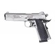 Стартовий пістолет 911#6 Matte Chrome Plating, Engraved/Black Grips