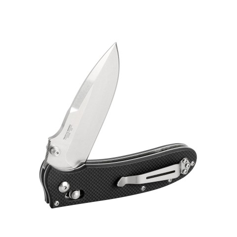Ніж складаний туристичний Ganzo D704 (8.5 см) D2 / G10 чорний