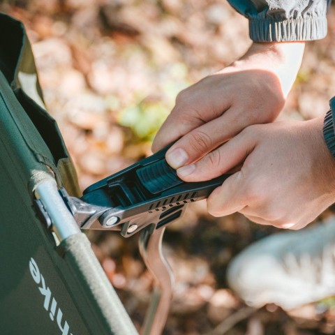 Ліжко складане Naturehike XJC08 CNK2550WS020, поліестер, алюміній, чорний