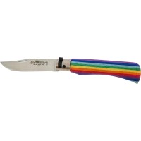 Нож Old Bear Rainbow M, W1.4060 steel, wood handle, rainbow