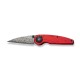 Ніж складаний туристичний Civivi Starflare, (8.4 см) Damascus / Aluminum червоний