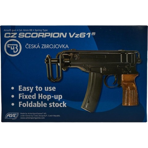 Пістолет-кулемет страйкбольний ASG CZ Scorpion Vz61 кал. 6 мм