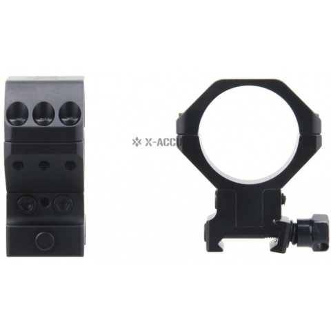 Кільця Vector Optics X-Aссu 34 мм на Вівер/Пікатіні з регульованою висотою 34,5-40,5 мм