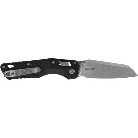 Нож Microtech MSI Mini, S/E Stonewash Standard Frag Aluminium black