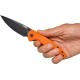 Нож CJRB Feldspar Black Blade, AR-RPM9 Steel, ц:orange