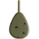 Грузило Brain In-Line Flat Lead 100g 2шт/уп Green