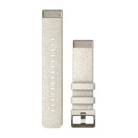 Ремінці для годинника Garmin QuickFit 20 нейлонові кремові зі світло-золотистою фурнітурою