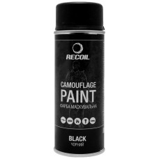 Фарба маскувальна аерозольна RecOil. Колір - чорний. Об’єм - 400 мл