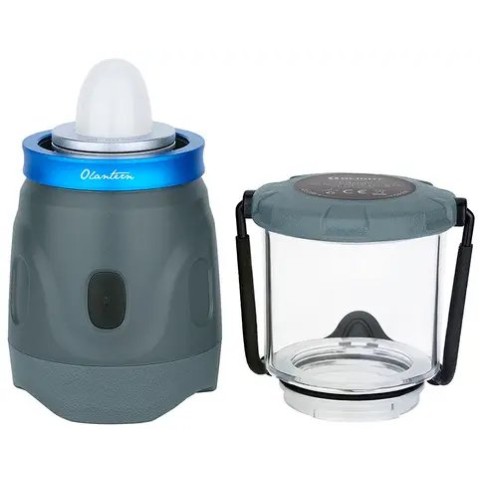 Ліхтар кемпінговий Olight Olantern Grey. Дві насадки в комплекті