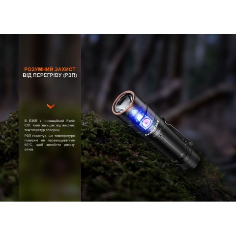Ліхтар Fenix E35R + дифузор AOD-S V2.0 у подарунок | Лімітована серія