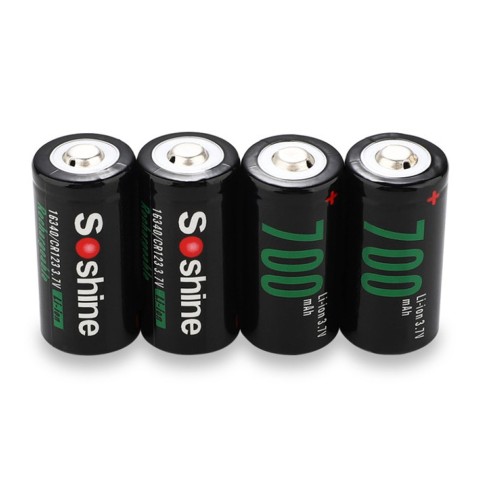 Аккумуляторы Soshine CR123A/16340 700mAh (4 шт)