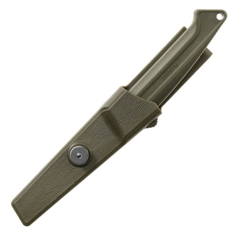 Ніж Sanrenmu S708-1, Sandvik 12C27N, пластик, олива