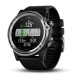 Смарт-часы Garmin Descent Mk1 серебристые с черным ремешком