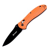 Ніж складаний туристичний Ganzo G7393P (8.7 см) 440C / G10 помаранчевий текстурований