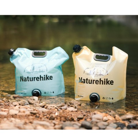 Складаний контейнер для води з поліетилену Naturehike CNK2450CF027, 10 л, жовтий