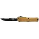 Нож Microtech Combat Troodon Gen 3 Single Edge Black Blade ц:tan