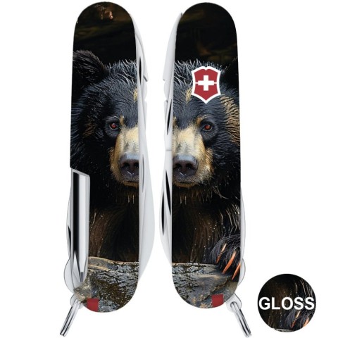 Ніж Victorinox Fieldmaster Animal 91мм,15функ ,Чорний ведмідь