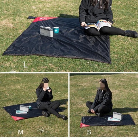 Килимок для пікніка водостійкий надлегкий Naturehike Moisture Picnic Mat NH17D050-B, 145x200 см, чорний