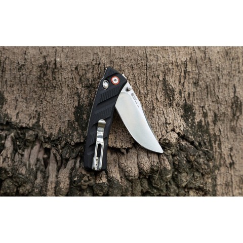 Ніж складаний кишеньковий Ruike P856-B, (7.9 см) 14C28N / G10 чорний