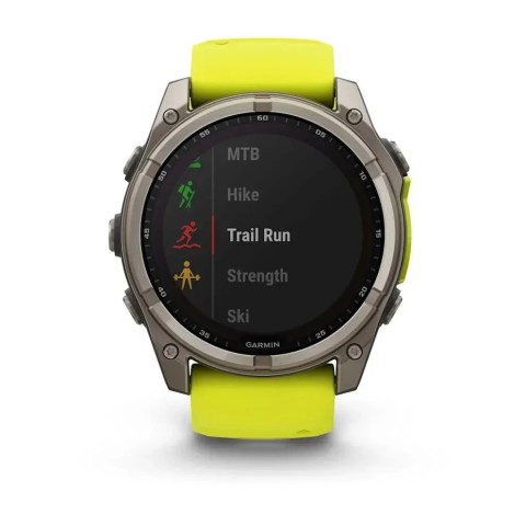 Смарт-часы Garmin fenix 8 (51 мм) Sapphire Solar титан ярко-желтый/графитовый