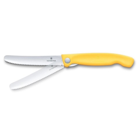 Складаний ніж для пікніка Victorinox Swiss Classic 11см хвил жовт 6.7838.FC1