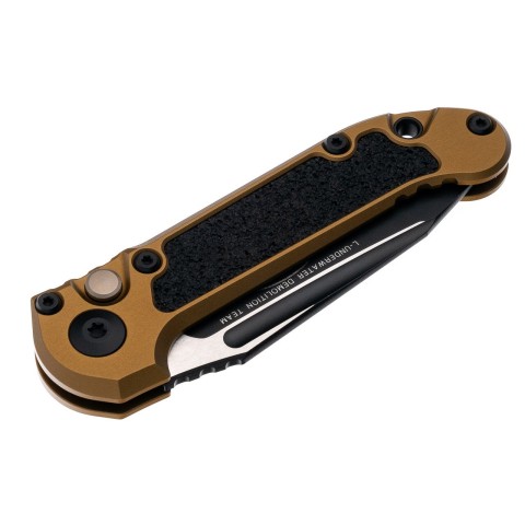 Ніж Microtech L.U.D.T S/E Gen III.,  чорний клинок, танто, руків'я tan