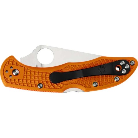Нож Spyderco Delica 4 Flat Ground, VG-10, FRN ц:orange