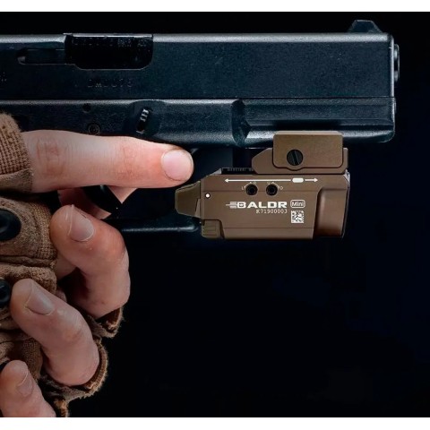 Ліхтар з ЛЦВ Olight Baldr Mini Green Laser Desert Tan