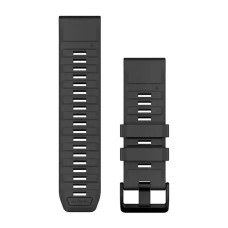 Ремінці для годинника Garmin QuickFit 26 силіконові графітові