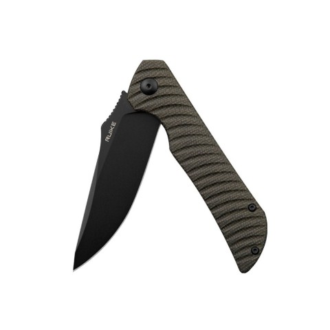 Ніж складаний туристичний Ruike P123-MB, (9.2 см) 14C28N / мікарта коричневий