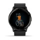 Смарт-часы Garmin Venu 3 черные со сланцевым стальным безелем и кожаным ремешком