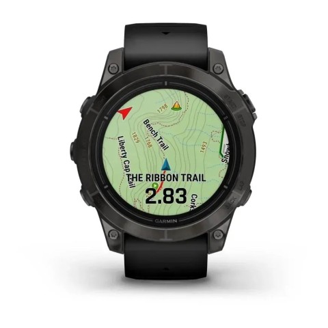 Смарт-часы Garmin epix Pro Gen 2 Standard Edition (47мм) сланцево-серые с черным ремешком