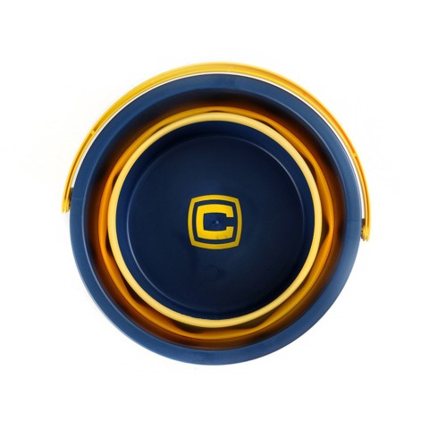 Відро складане силіконове СИЛА 4,6 л orange-black