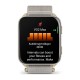 Смарт-часы Garmin Venu X1 золотистый / титан с ремешком цвета французский серый