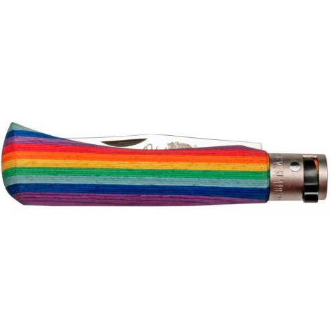 Ніж Old Bear Rainbow M, 420 steel, wood handle,, rainbow