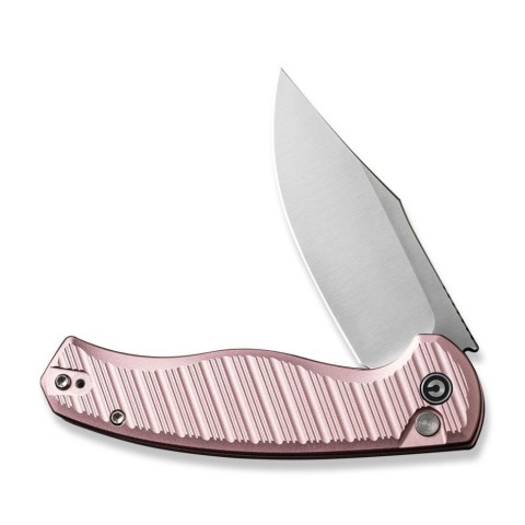 Ніж складаний туристичний Civivi Stormhowl, (8.4 см) Nitro-V / Aluminum рожевий