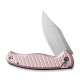Ніж складаний туристичний Civivi Stormhowl, (8.4 см) Nitro-V / Aluminum рожевий